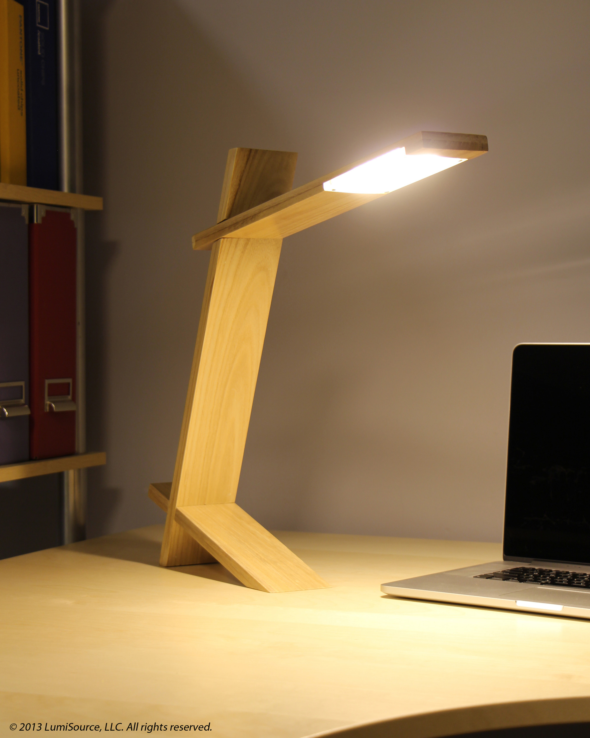 Plank Led Lamp Natural Wood