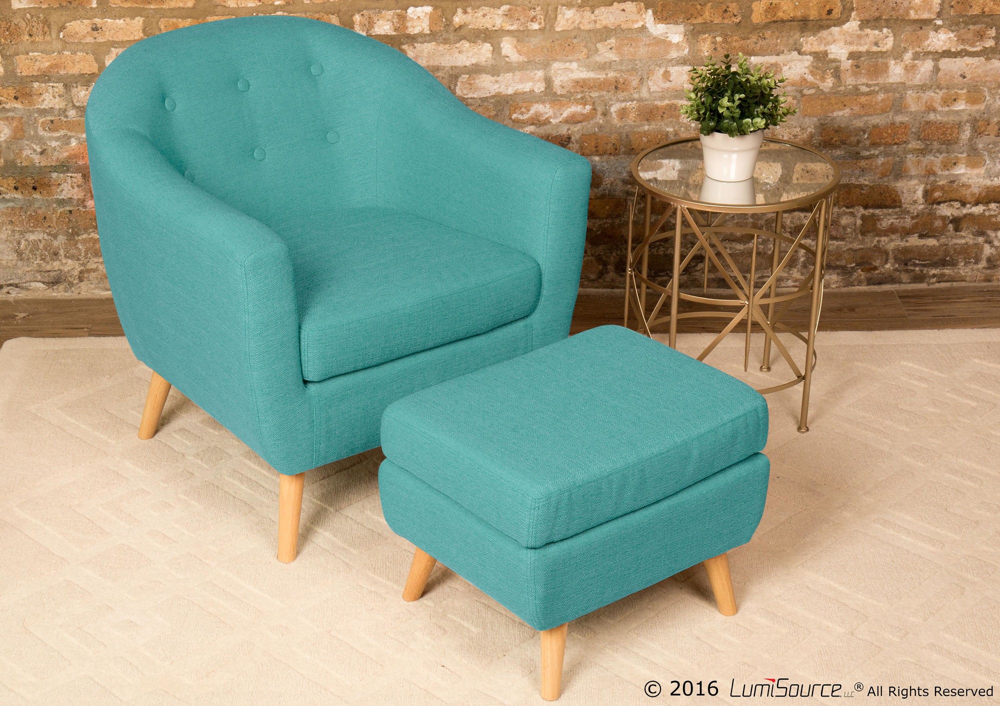 rockwell accent chair teal