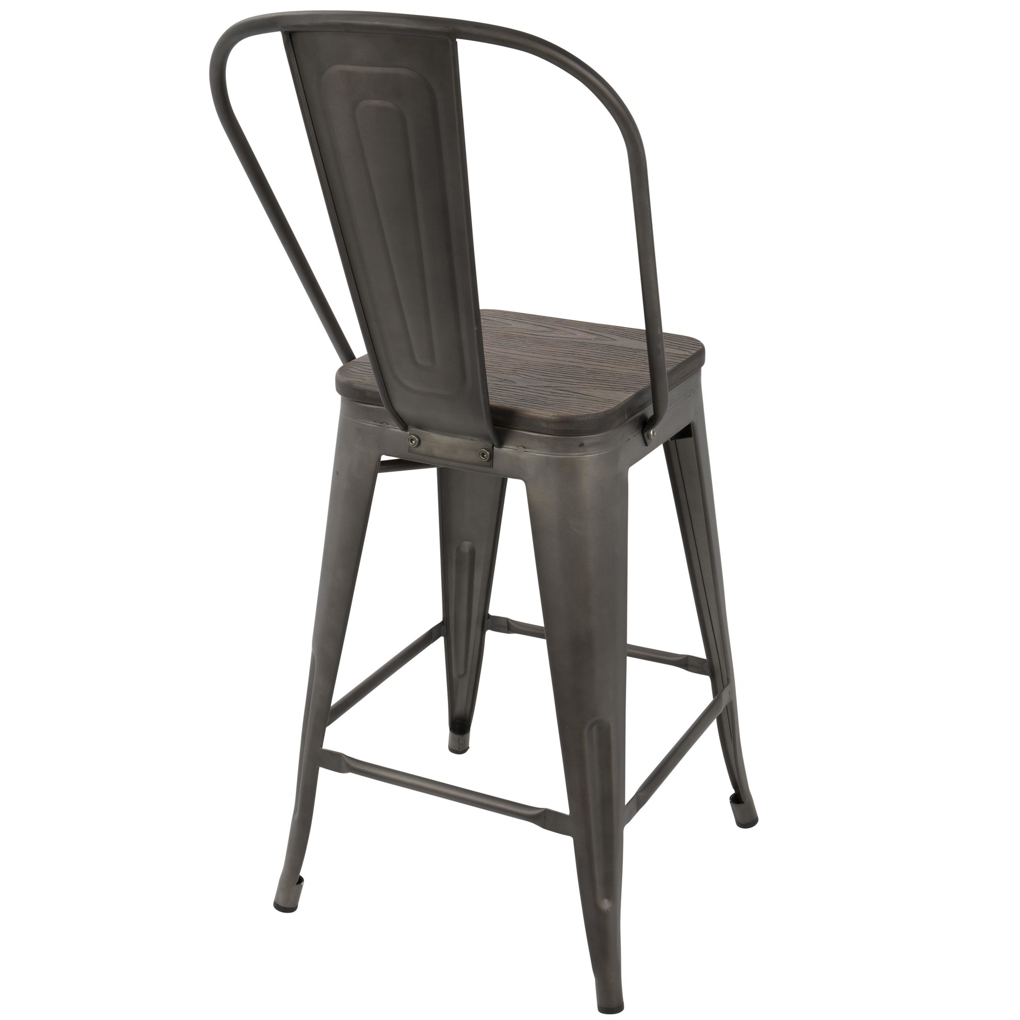 lumisource oregon high back counter stool