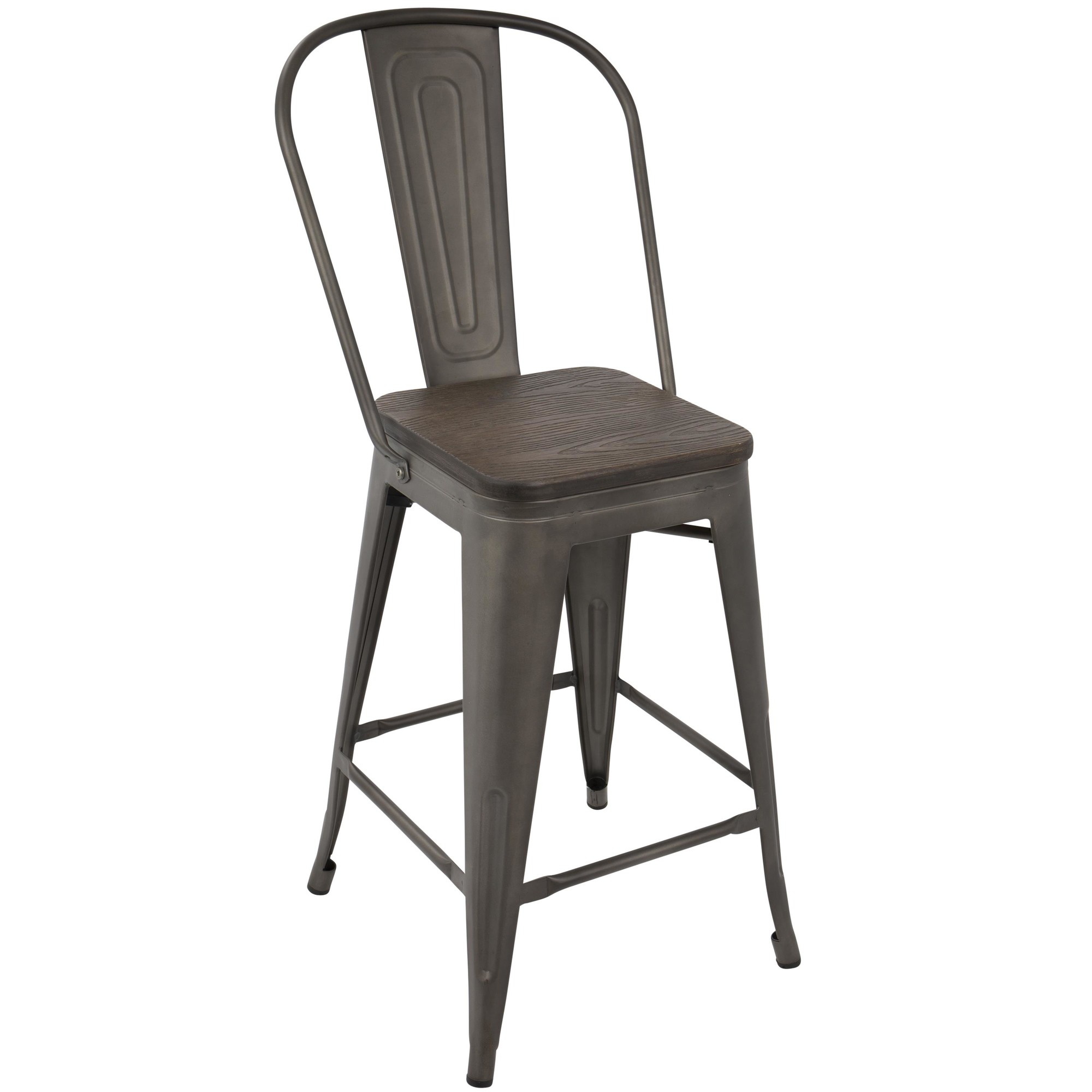 lumisource oregon high back counter stool