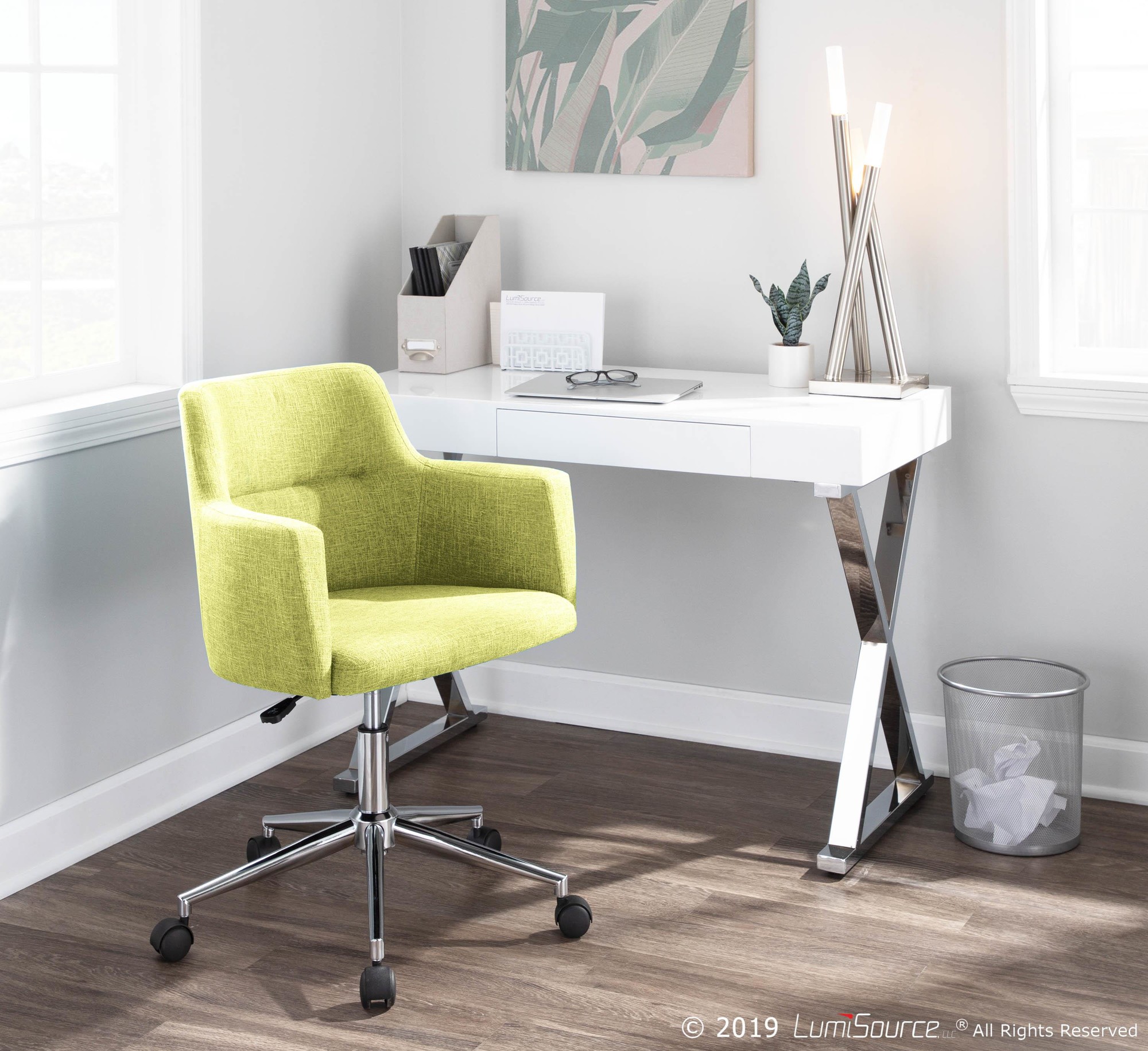 andrew contemporary adjustable office chair lumisource