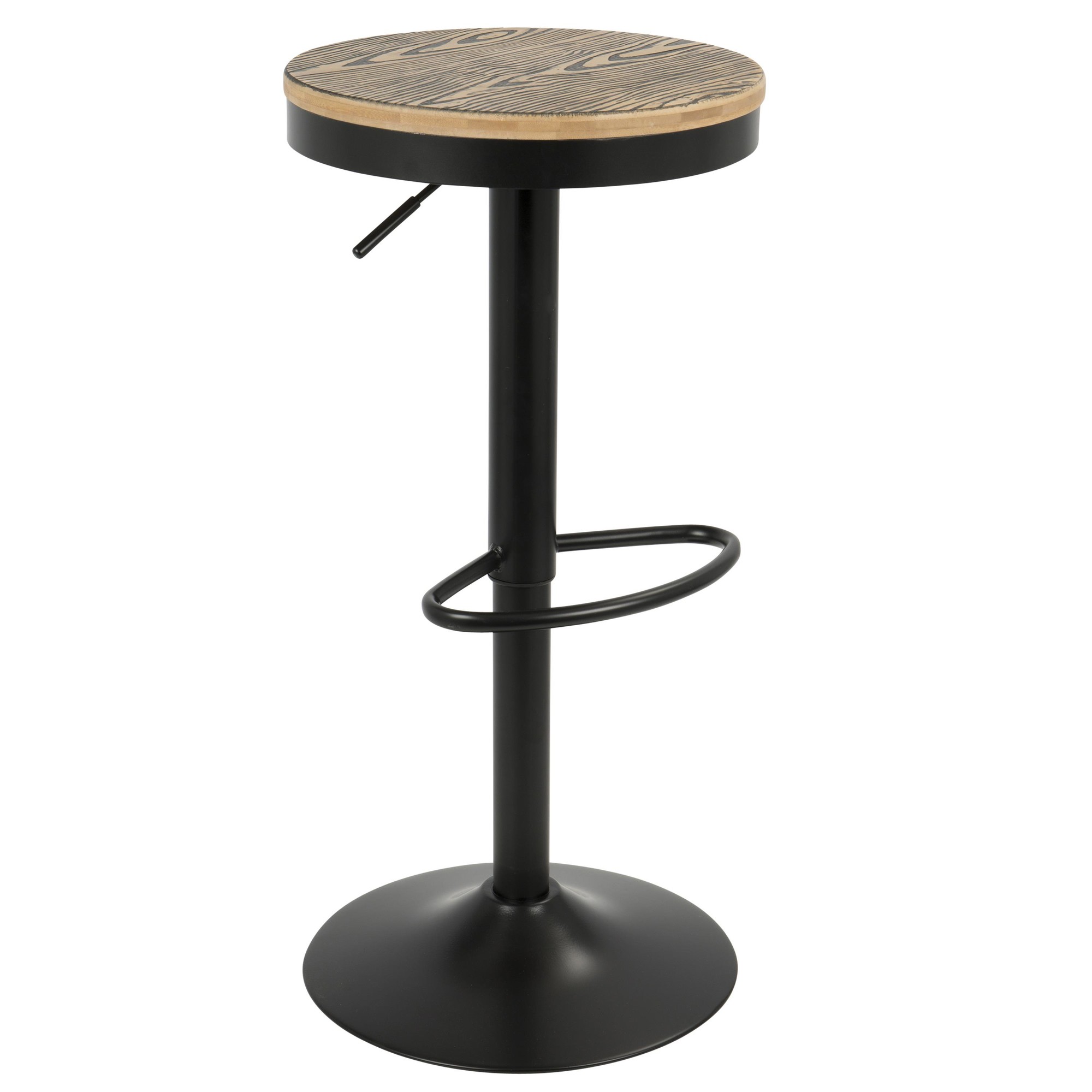 dakota adjustable bar stool with back