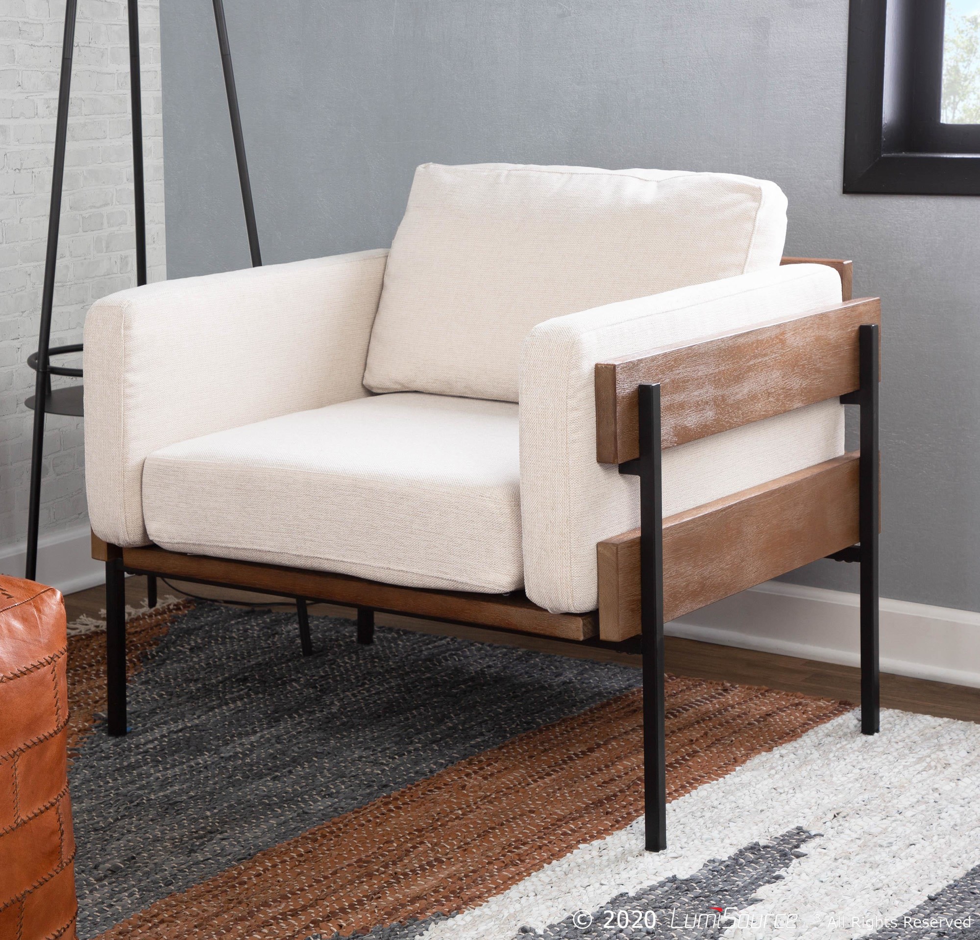 kari farmhouse accent chair