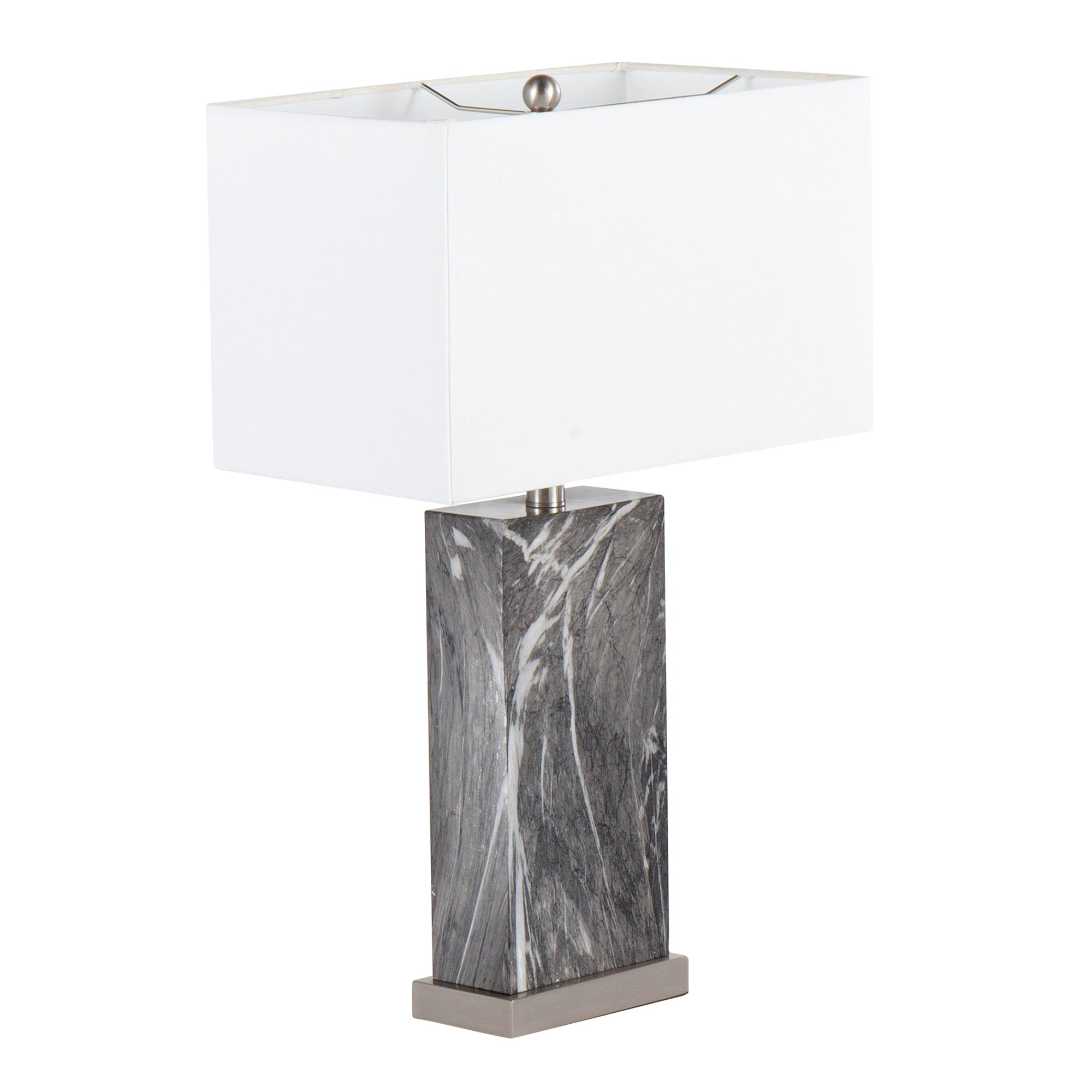 lumis marble effect glass touch lamp